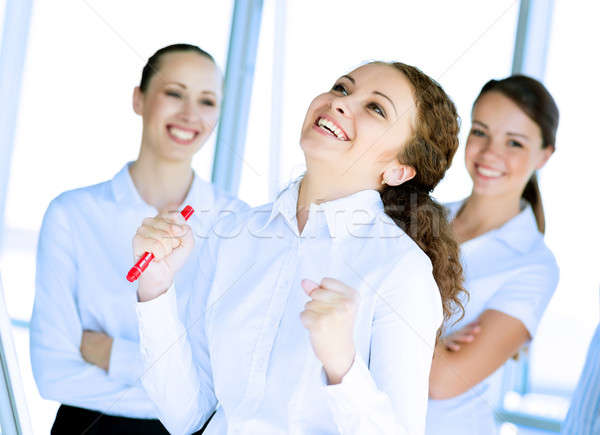 Stock photo: happy business woman