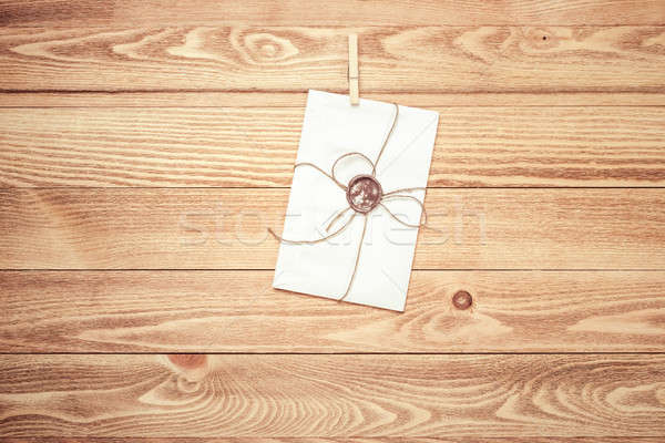 Mail envelope on rope Stock photo © adam121