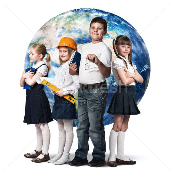 Jövő hivatás gyerekek iskola kor különböző Stock fotó © adam121
