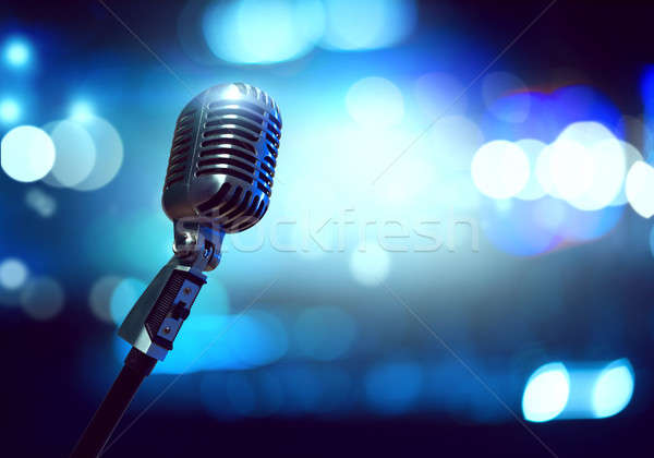 Microphone on stage Stock photo © adam121