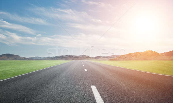 Bulmak yol doğal yaz manzara asfalt Stok fotoğraf © adam121