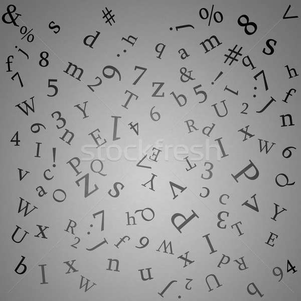 Simboluri litere cifre imagine scrisoare numere Imagine de stoc © adam121