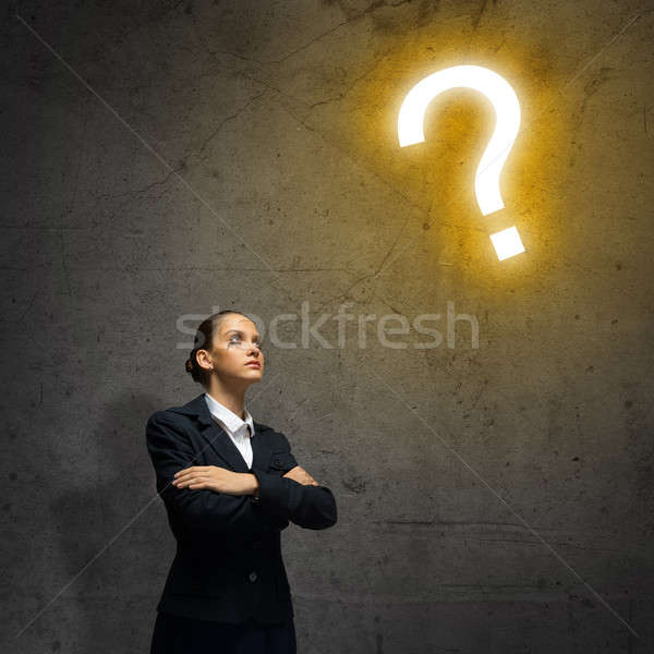 Thoughtful businesswoman Stock photo © adam121