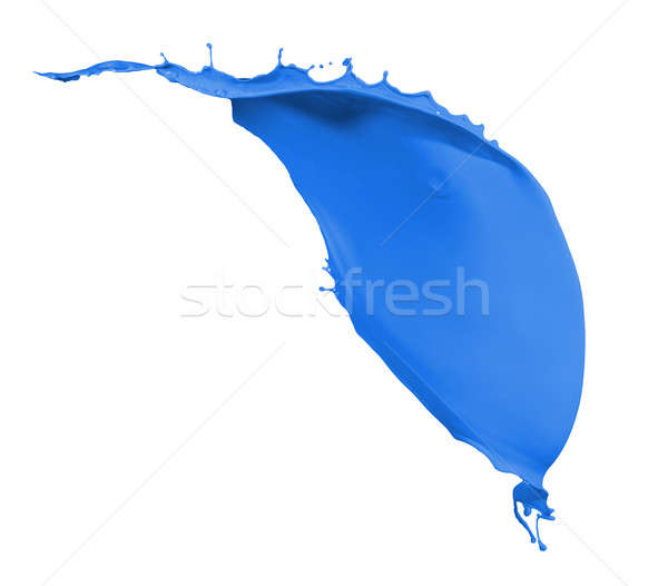 [[stock_photo]]: Bleu · peinture · Splash · isolé · blanche · nature