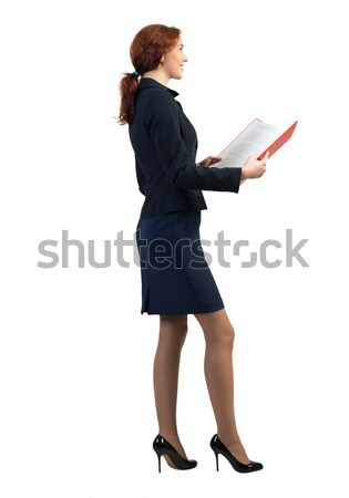 Businesswoman with book Stock photo © adam121