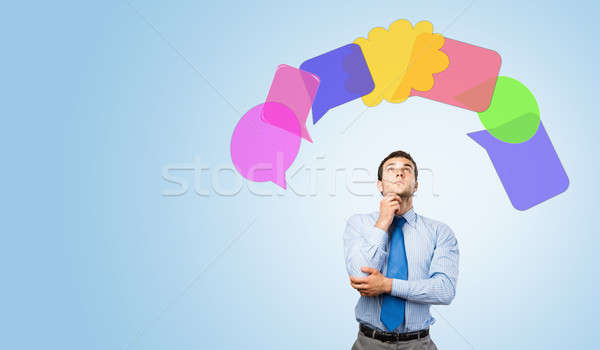 Businessman thinking about something Stock photo © adam121