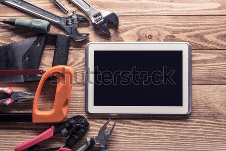 Foto stock: Reparación · servicio · solicitar · variedad · herramientas · constructor