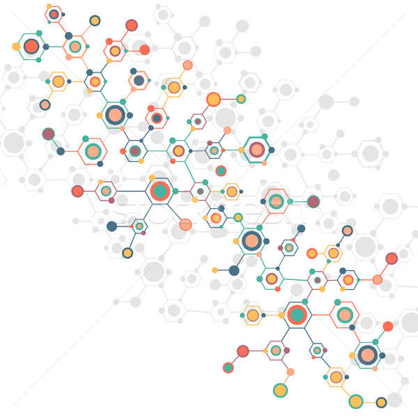 Foto stock: Colorido · geométrico · fondo · resumen · medicina · ciencia
