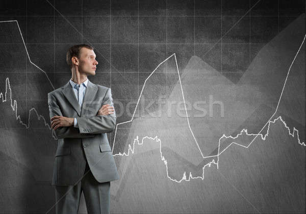 Confident businessman sure in success Stock photo © adam121