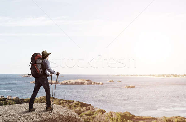 Trekking and hiking Stock photo © adam121