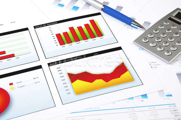 charts, documents, business stilllife Stock photo © adam121