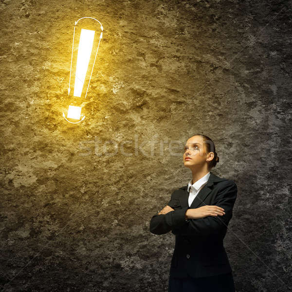 Thoughtful businesswoman Stock photo © adam121