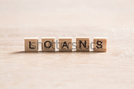 business conceptual word of wooden elements with letters Stock photo © adam121