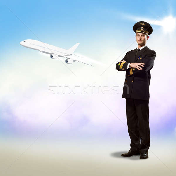 pilot is in the form of arms crossed Stock photo © adam121