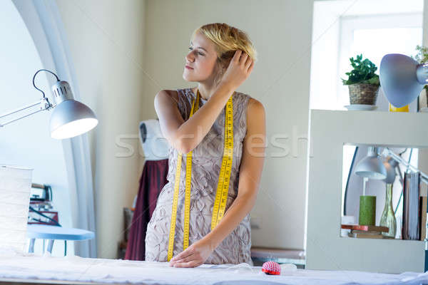 Seamstress in atelier studio Stock photo © adam121