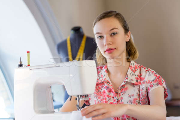 Seamstress at work Stock photo © adam121