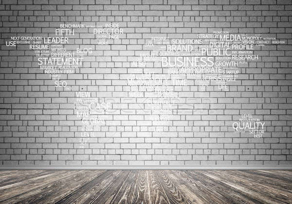 World map in typography Stock photo © adam121