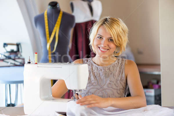 Seamstress at work Stock photo © adam121