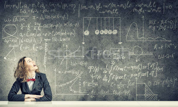 She is studying hard Stock photo © adam121