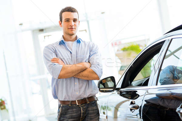 man standing near a car Stock photo © adam121