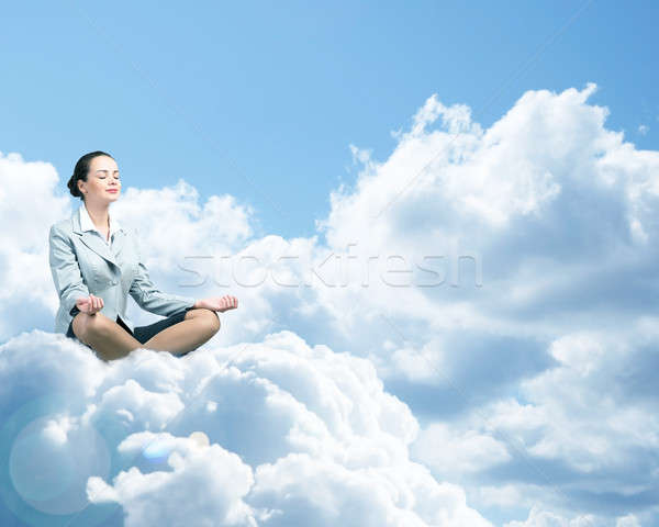 business woman meditating Stock photo © adam121