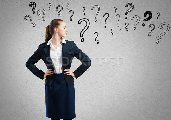 Thinking businesswoman  Stock photo © adam121