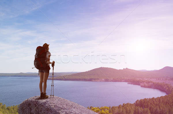 Trekking and hiking Stock photo © adam121