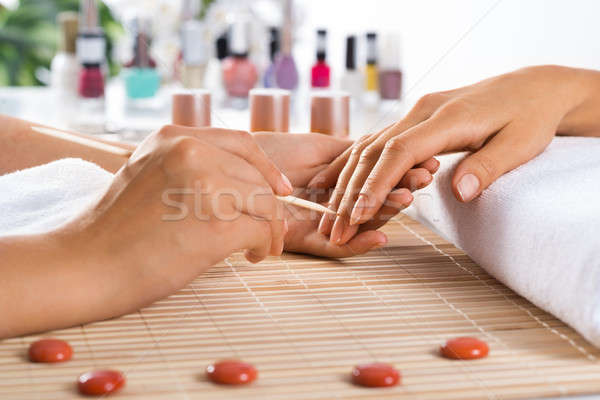 Stock photo: Manicure procedure