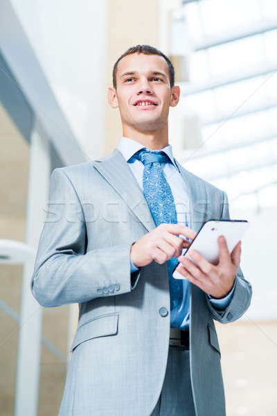 businessman working with tablet pc Stock photo © adam121