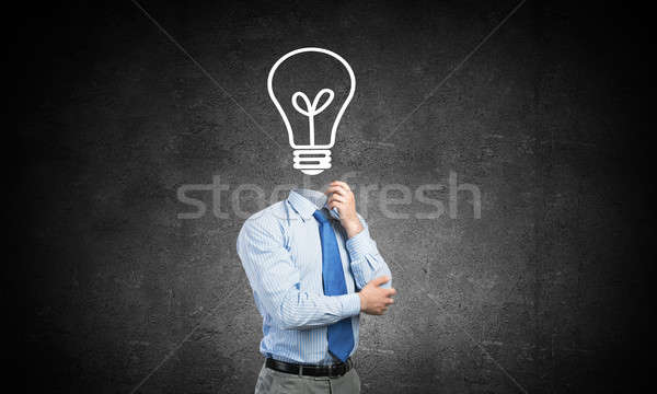 Man thinking over his idea Stock photo © adam121