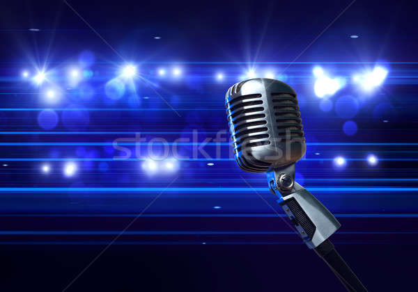 Microphone on stage Stock photo © adam121