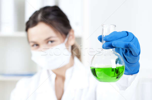 Stock photo: portrait of chemist