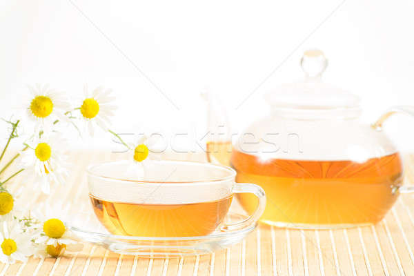 çay fincanı çay demlik gıda Stok fotoğraf © adam121