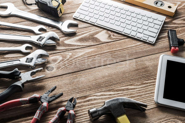 ремонта службе запросить разнообразие инструменты строителя Сток-фото © adam121