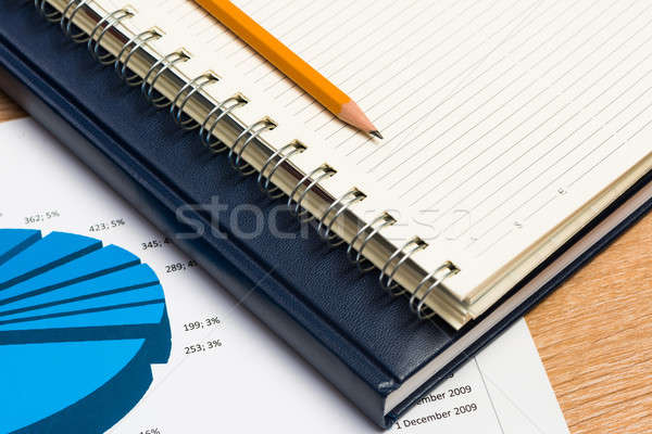 notebooks and pencil on the desk Stock photo © adam121