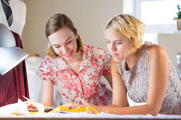 Stock photo: Two sempstress at work