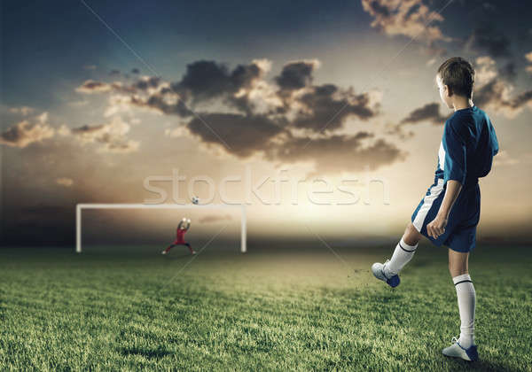 Football goal Stock photo © adam121