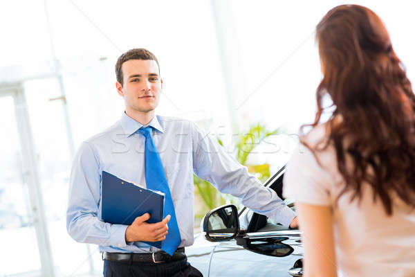 sales manager at a showroom car Stock photo © adam121