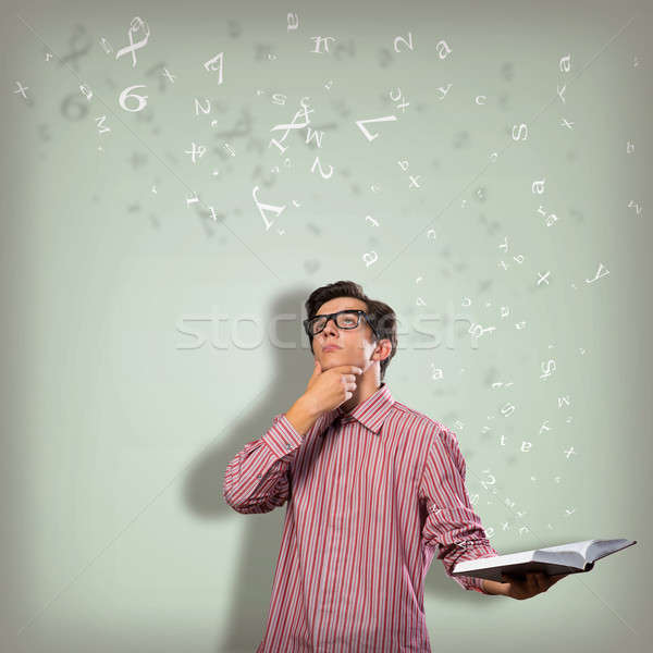 young scientist holding a book Stock photo © adam121