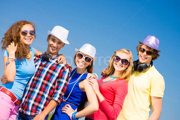 グループ 若者 着用 サングラス 帽子 ストックフォト © adam121