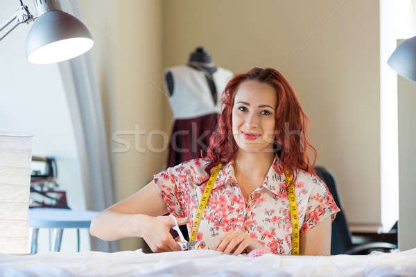 Tailor woman at work Stock photo © adam121