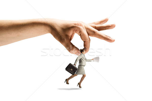Hand catching woman Stock photo © adam121