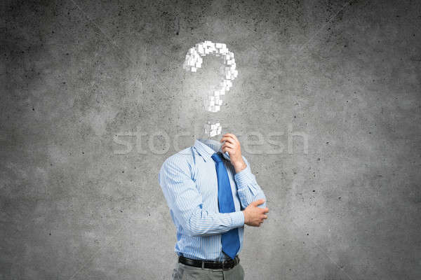 Big question in his head Stock photo © adam121