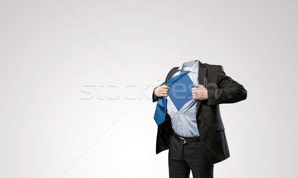 Headless super businessman Stock photo © adam121