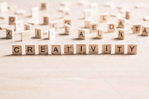 wooden elements with word creativity Stock photo © adam121