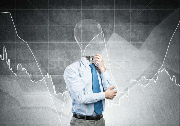 Man thinking over his idea Stock photo © adam121