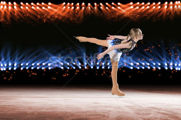 performance of young skaters, ice show Stock photo © adam121