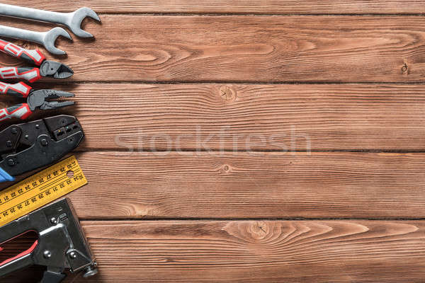 Instruments on wooden table Stock photo © adam121