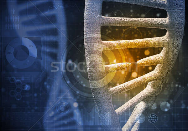DNA 3D görüntü araştırma Stok fotoğraf © adam121
