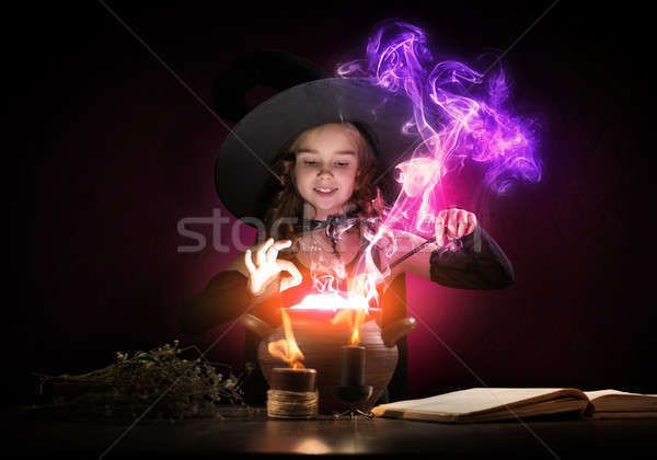 Little witch Stock photo © adam121